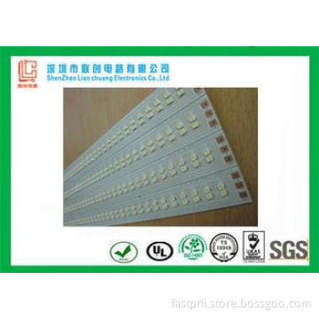 OSP 1.6mm  led aluminum pcb , white solder mask LED Light b